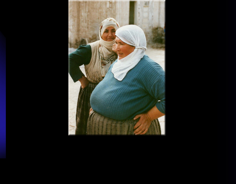 Women from Asagi Mahalle, the Historic Part of Uchisar. Photo taken in 1998.