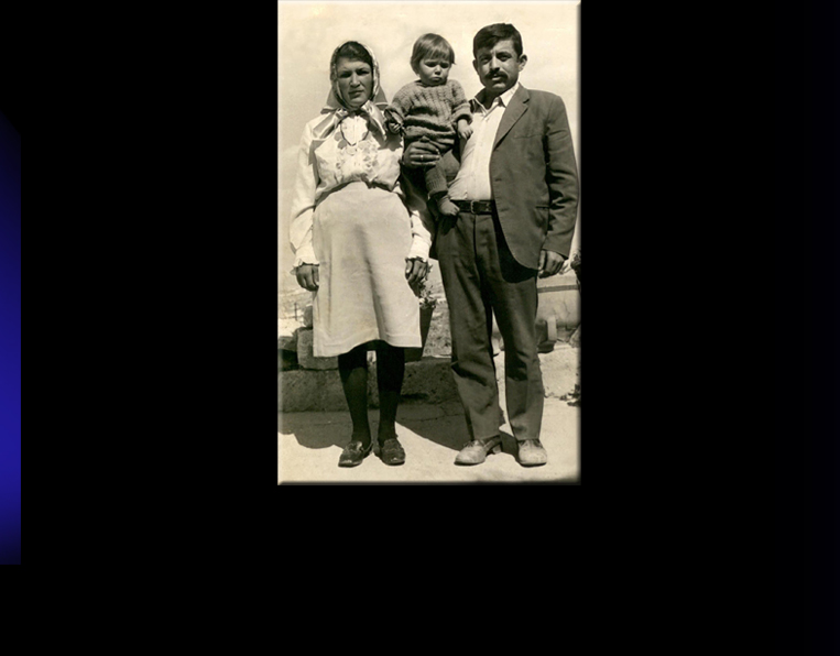 Family with their daughter from Uchisar. Photo from private collection of Mehmet Teke, taken in 1974