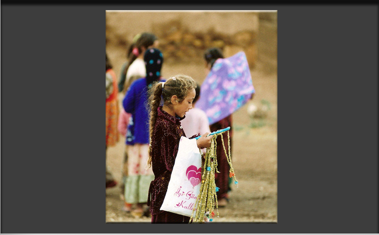 Children of Harran Village with famous Trulli Houses