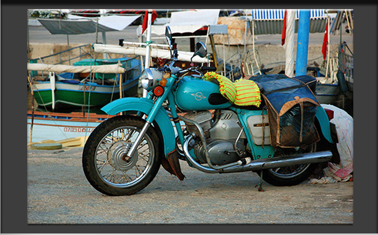 Moped at Harbour of Kas